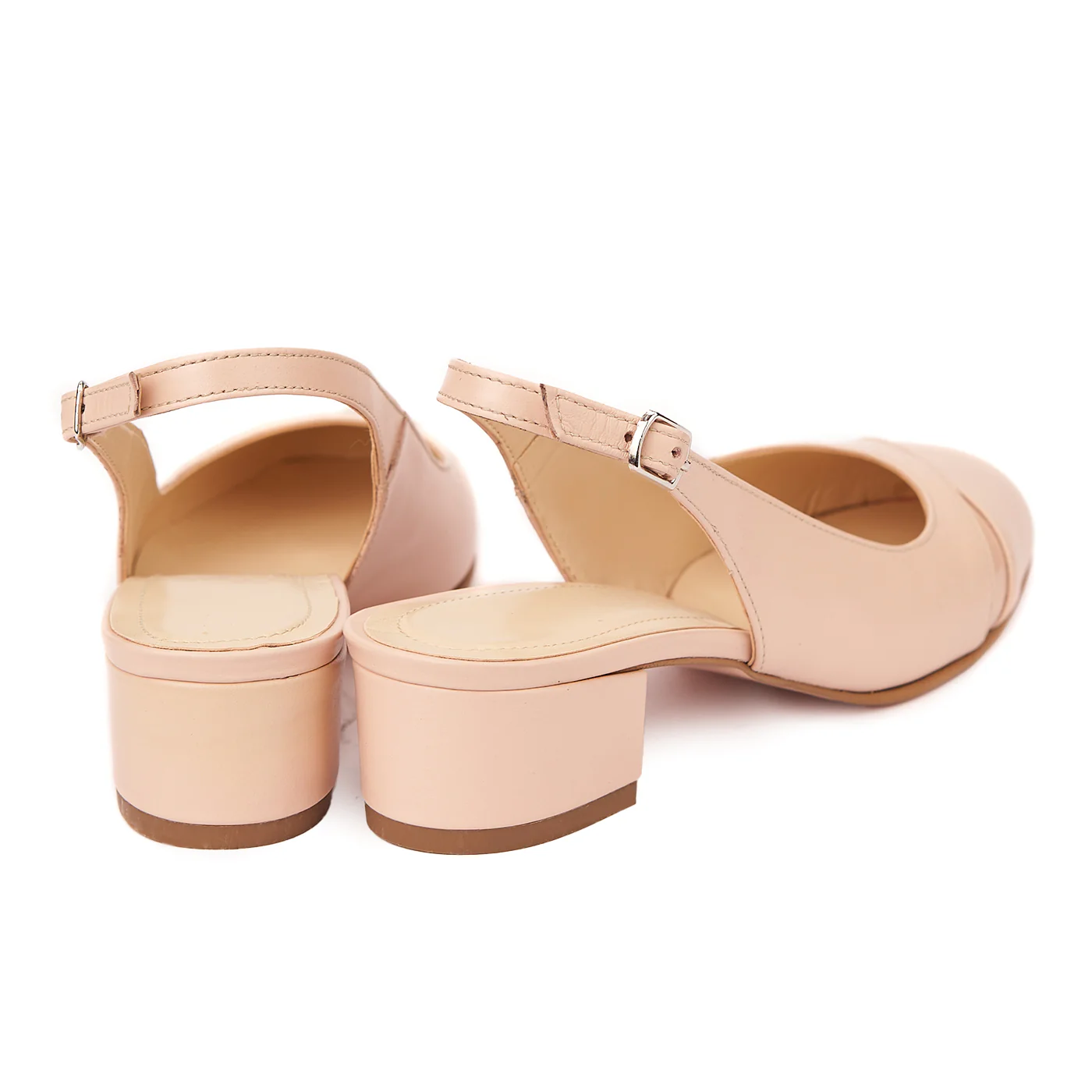 Sandale elegante din piele naturala cu toc mic 5281 - Image 2