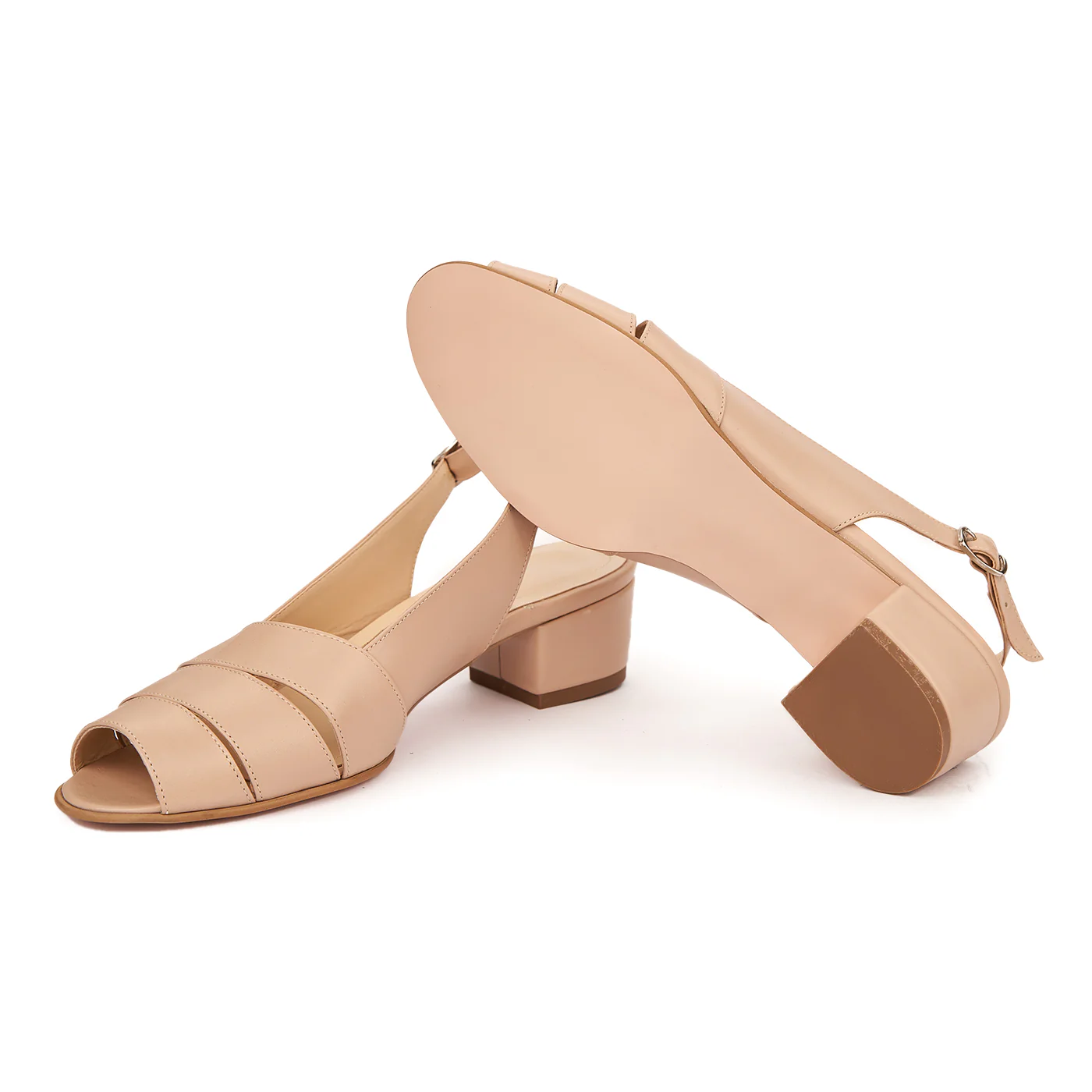 Sandale elegante din piele naturala cu toc mic 5525 - Image 3