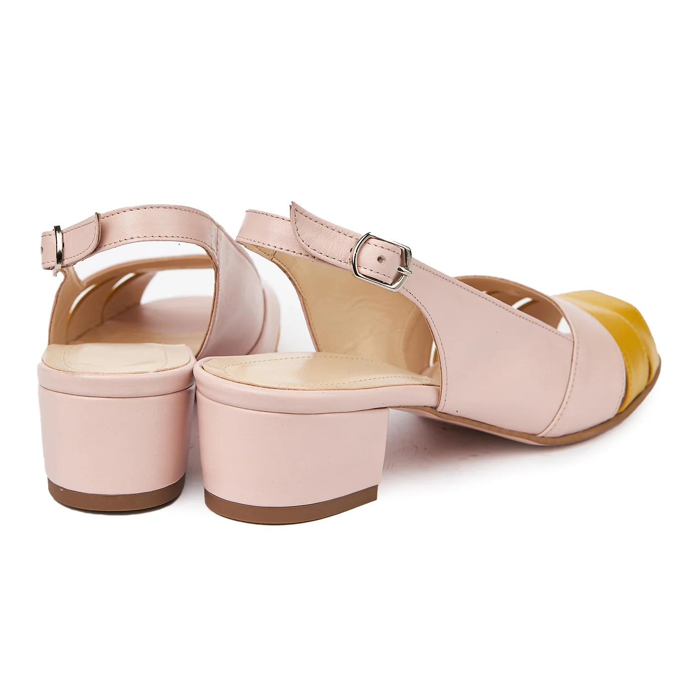 Sandale elegante din piele naturala cu toc mic 5587 - Image 2