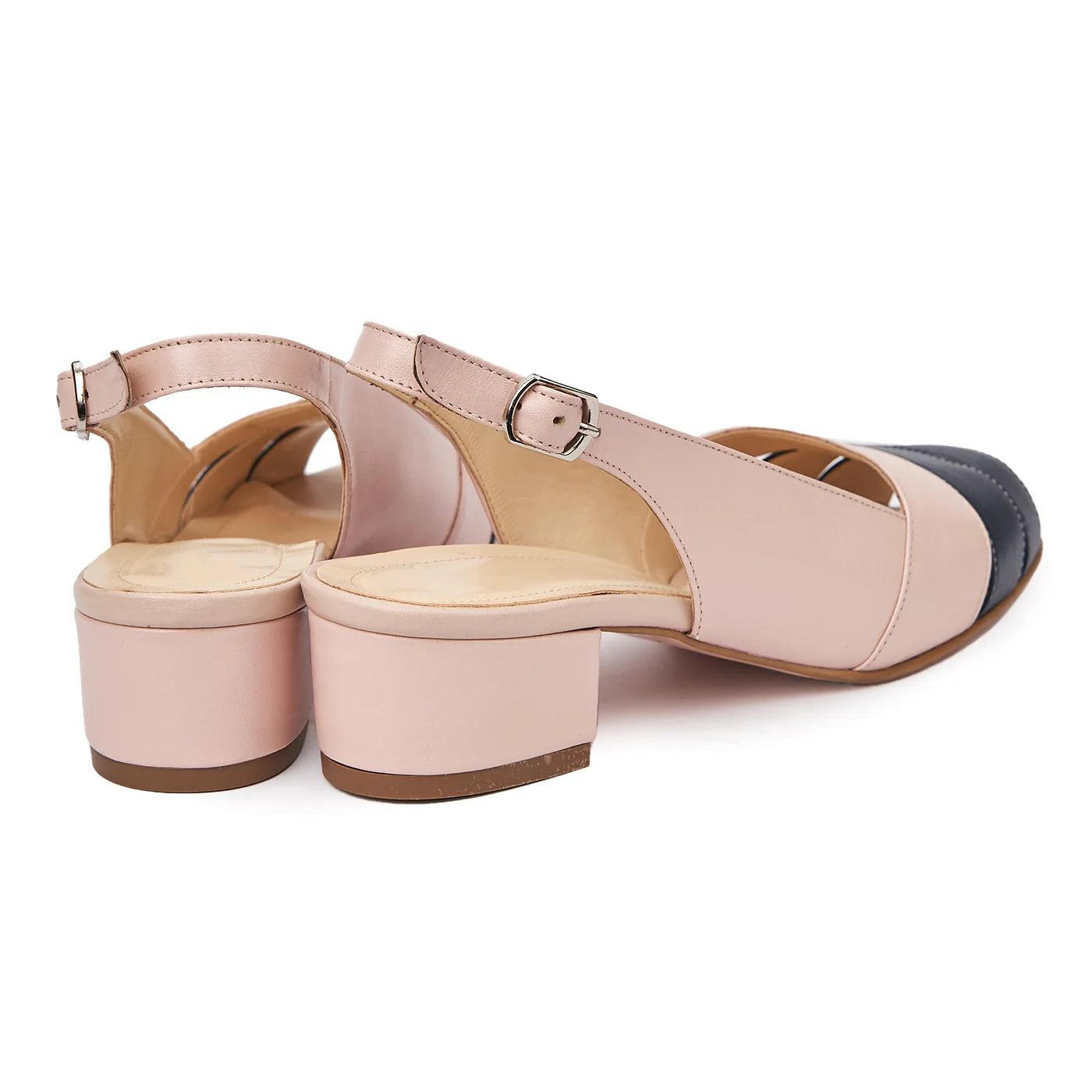 Sandale elegante din piele naturala cu toc mic 5788 - Image 2