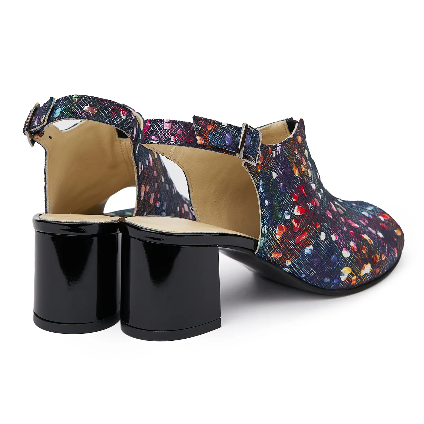 Sandale elegante din piele naturala multicolora 5782 - Image 2
